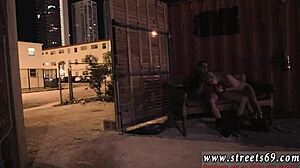 bondage slave goldie trampled under feet in hardcore domination??