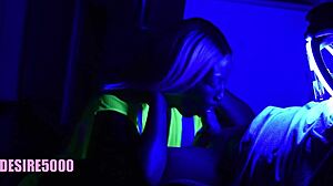 black light blowjob sneaks in at shipyard clock