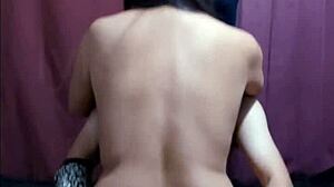 Finally Convinced Hot Mexican Neighbor Latina to Lick and Film Homemade Ass Play