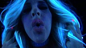 Samantha saint bares big tits for solo pussy play