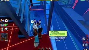 milf cop bitch gives blowjob and titty fuck before anal creampie in roblox jailbreak