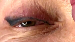 Mature Cougar Lady Face Fucked by Monster Cock with Huge Cumshot Covering Eyes and Facial Creampie