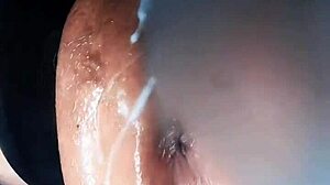 Fat pig destroys my huge hairy wolf pussy with fisting dildo punishment and dirty talk.