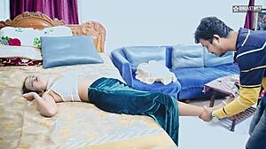 Desi step-sis burns with desire fucking step-bro while parents gone full vid