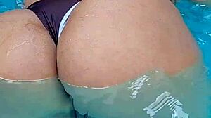 after party wife washes friends then offers them to husband for fat ass group orgy
