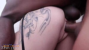 Can Petite Mirella Handle Two Monster Cocks in Anal DP Gaping?!