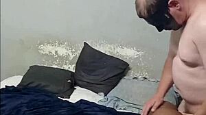 Hottest Braided Petite Slut Sucks Masked Man's Cock in Yellow Dress Then Rides Hard Doggystyle