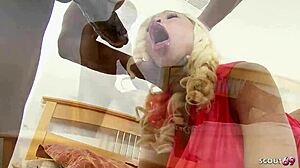 Brown Skin Bitch Big Natural Boobs Bounce Hard Fucked By Monster Black Cock