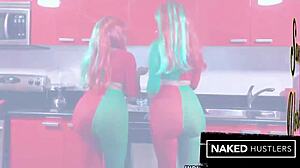 thick latina katie cummings big booty elf sucks huge cock 🍑💦