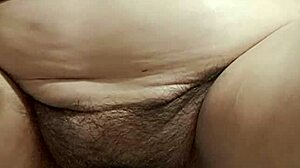 opening up her hairy mature pussy feels so good wife enjoys first time armpit tease too