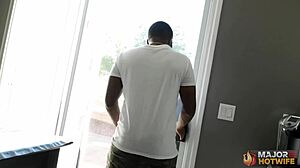 dee williams gagging on rome majors huge bbc then riding it deep with her big tits bouncing