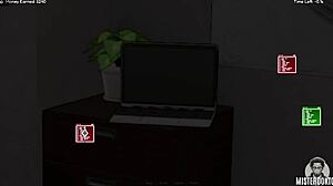 she bunkers down with femboy for sneaky creampie fun