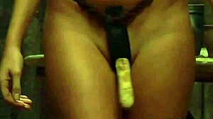 lesbian mistress horny to strap-on fuck her slave group