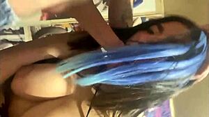 what if a colombian college girl bent over for her muscular friend's homemade surprise