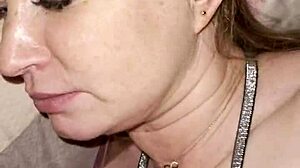 Early Morning Step Mom Sucks Son's Huge Cock After Hubby Leaves for Bedroom Fuck