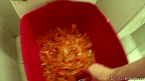Peeing on Carrots Adds Flavor to Your Dirty Bathroom Meal