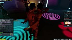 Lolivix 85 Boots On, Fucks Hard in Disco as Envious Crowd Watches