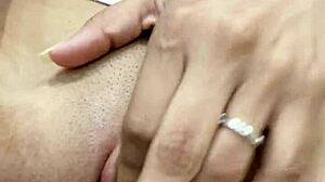 her tight pussy throbs with need as the dildo stretches her deep inside aching for more