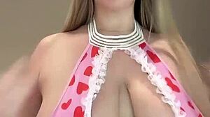 Playful Milf's Huge Natural Tits In Rabbit Costume