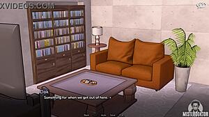 she bunkers down with femboy for sneaky creampie fun