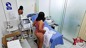 Ginecologo Fucks Peruvian Milf's Tight Pussy In Lingerie Quickie!