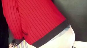 boyfriend's ass fucked hard until cock explodes from strapon!