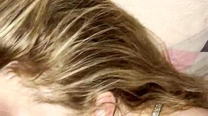 Early Morning Step Mom Sucks Son's Huge Cock After Hubby Leaves for Bedroom Fuck