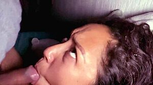 stepsis sucks my dick spits cum in my mouth facial blast