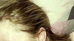 Early Morning Step Mom Sucks Son's Huge Cock After Hubby Leaves for Bedroom Fuck