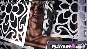 hey lindsay marie why pose sexy in lingerie before stripping naked babe