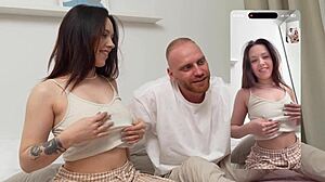 friends zoom call turns into wild group pussy pounding stream