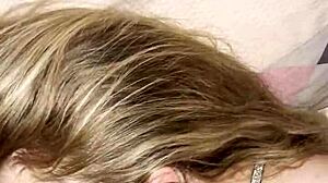 Early Morning Step Mom Sucks Son's Huge Cock After Hubby Leaves for Bedroom Fuck