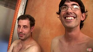 two hot babes suck cocks and swallow loads in first bukkake