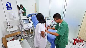 Ginecologo Fucks Peruvian Milf's Tight Pussy In Lingerie Quickie!