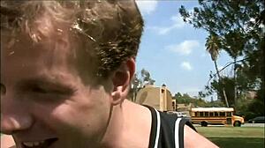 belladonna's black stockings rip during monster anal pounding!