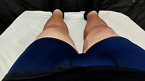 i caught my ex rubbing her tight wet pussy and jerked my small dick watching