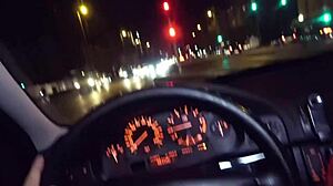 dare to watch this hot german milf risk public doggy pounding downtown?