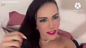 This dude barely survives one crossdressing transsexual pounding him hard. Imagine the chaos when two take turns destroying his ass.