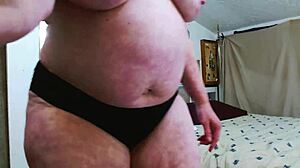 check out dawnskye1962 shaking that massive thong ass in fresh panty parade