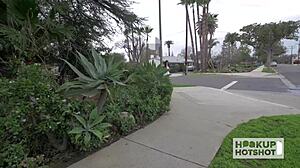 boss picks up cute brenna sparks deepthroats monster cock rides cowgirl sloppy blowjob cum facial fills her