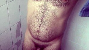 hide in the shower jerking off cum all over my legs