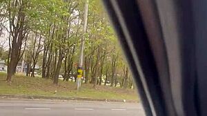 Beautiful Big Ass Latina Chica Fucks Stranger's Cock in Car Missionary