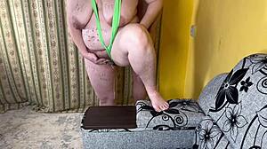 damn this chubby milf wife takes two creampies bareback in her married pussy threesome