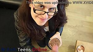 ever wondered how a british emo teen savors cum-topped ice cream?