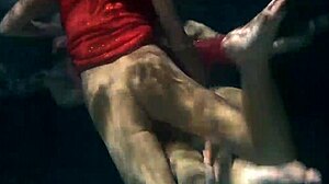 Lilia Mihalkova and Natalia Kupalka dive underwater for tight pussy play... oops wet!!
