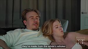 Juicy Blonde Bombshell Gets Deepthroated Then Doggy Creampied on Couch in 4K HD