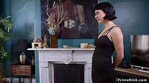 bald guy dominates bound step sisters in kinky play