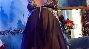 hotwife steffi teases her big pussy lips in a steamy dance pmv