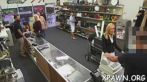 a naughty beauty takes cash offer for shop sex fun