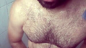 hide in the shower jerking off cum all over my legs